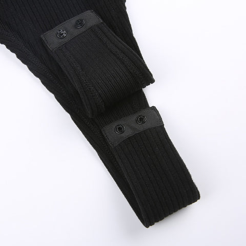 v-neck-black-knitted-basic-sexy-skinny-sheer-bodysuits-7
