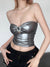 silver-off-shoulder-pu-leather-skinny-sexy-cropped-tops-3