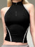 black-stripe-stitched-zipper-backless-stand-collar-short-top-1