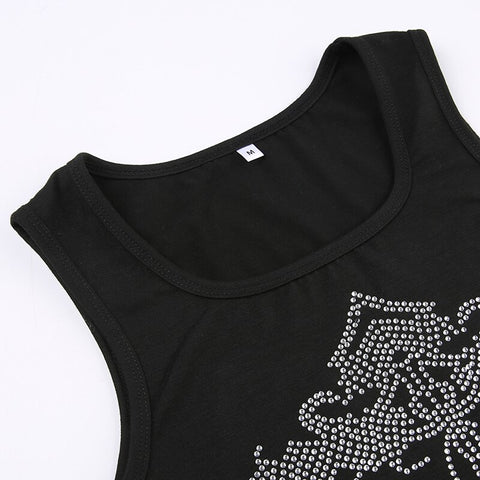 gothic-black-round-neck-sleeveless-slim-knitted-cute-short-top-5