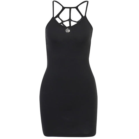 black-goth-spider-web-print-backless-sleeveless-sexy-dress-6