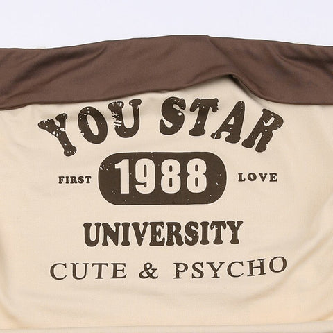 khaki-drawstring-strapless-tube-letter-print-mini-vest-top-7