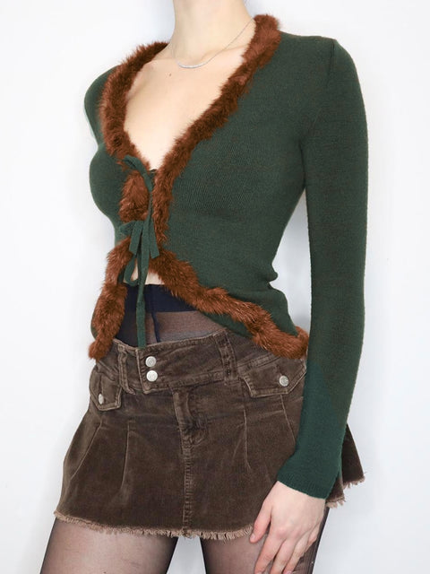 chic-elegant-retro-fur-patchwork-party-shaggy-lace-up-sexy-top-2