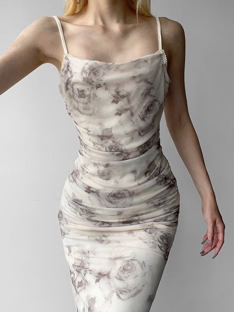 strap-rose-printed-vintage-fashion-mesh-summer-folds-elegant-dress-7