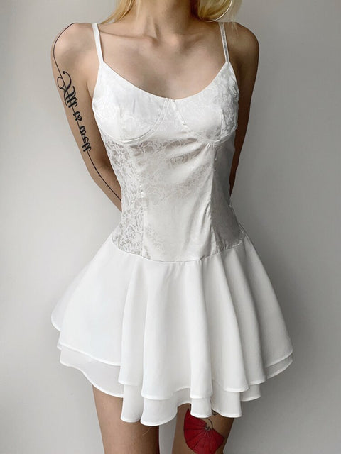 white-chic-jacquard-patchwork-satin-strap-vintage-a-line-dress-2