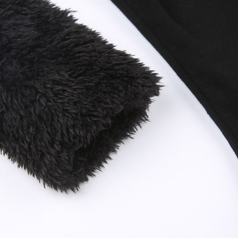 shaggy-black-faux-fur-spliced-long-sleeve-hooded-chic-casual-warm-top-9