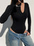 long-sleeves-asymmetrical-black-design-cut-out-halter-bodycon-basic-bodysuit-3