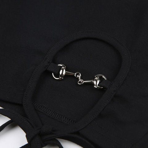 asymmetrical-bodycon-halter-neck-black-mini-gothic-lace-up-mesh-spliced-dress-7