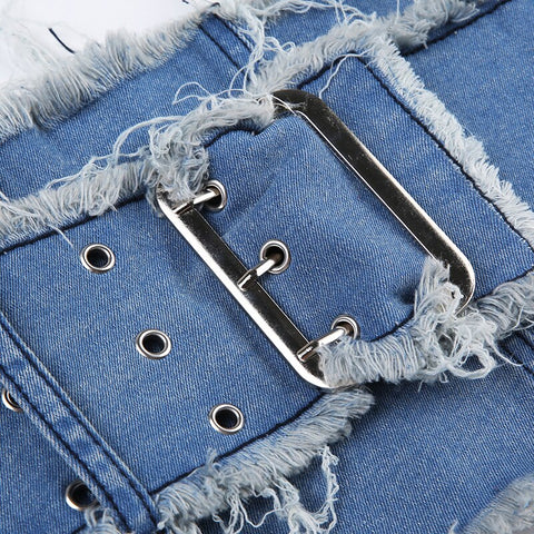 blue-sexy-tassel-denim-buckle-sleeveless-outfits-dress-9