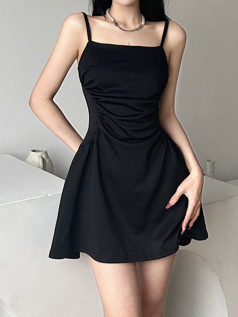 strap-folds-basic-black-casual-summer-solid-mini-sleeveless-chic-dress-3