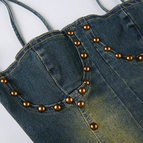 blue-denim-rivet-sleeveless-halter-sexy-long-dress-6