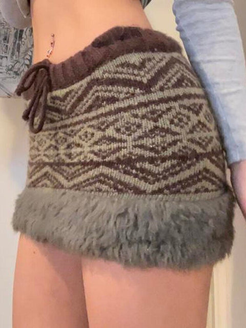 graphic-knit-tassel-bodycon-vintage-aesthetic-low-waist-mini-skirt-2