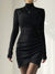 black-elegant-bodycon-ruched-turtleneck-draped-basic-casual-long-sleeve-dress-1