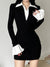 flare-sleeve-skinny-black-mini-patchwork-slim-basic-turn-down-collar-casual-dress-1