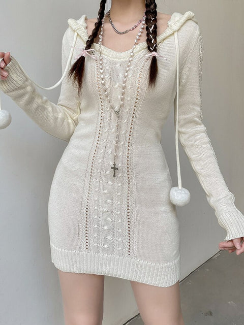 bodycon-hooded-knitted-sweater-cute-solid-hairball-casual-mini-dress-1