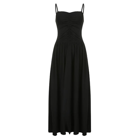spaghetti-strap-black-folds-corset-maxi-pleated-elegant-sexy-ruched-long-dress-6