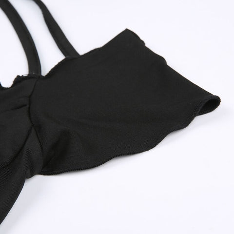 casual-halter-frill-folds-balletcore-gothic-slim-three-layer-summer-short-dress-7