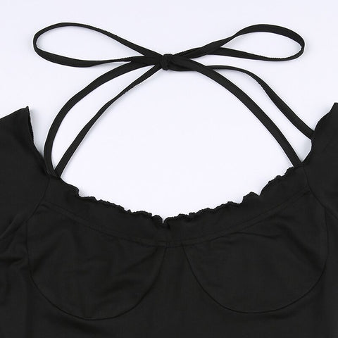 casual-halter-frill-folds-balletcore-gothic-slim-three-layer-summer-short-dress-8