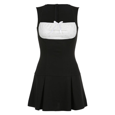 patchwork-tank-chic-sweet-bow-contrast-slim-dress-4