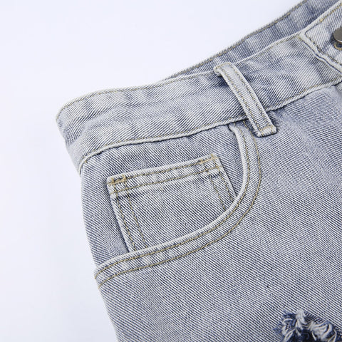 casual-grunge-distressed-star-patched-denim-low-waist-mini-skirt-5