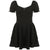 chic-square-neck-black-corset-folds-slim-elegant-pleated-mini-party-dress-6