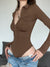 brown-fashion-folds-buttons-long-sleeve-autumn-bodysuit-2