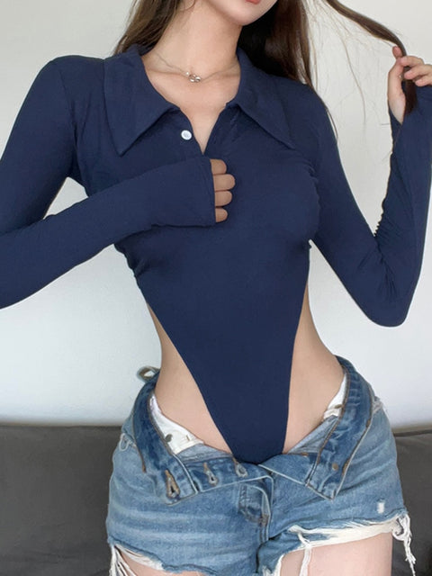 casual-turn-down-collar-blue-solid-buttons-long-sleeve-bodysuit-3