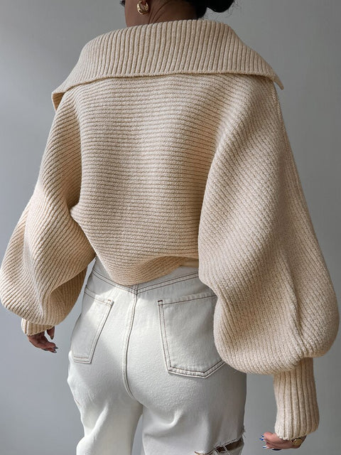 casual-solid-loose-jumper-knit-basic-fashion-chic-pullover-turn-down-collar-knitting-sweater-4