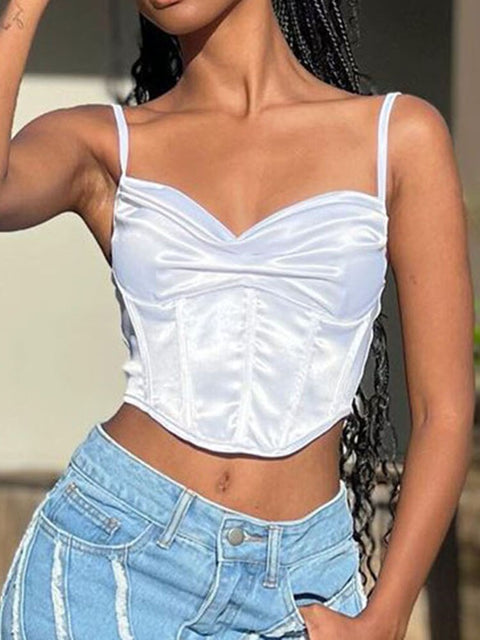 white-satin-skinny-slim-sleeveless-off-shoulder-sexy-top-1