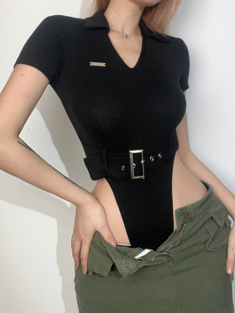 streetwear-black-bodycon-buckle-summer-casual-slim-belted-bodysuit-3