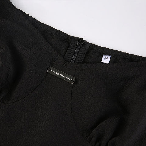 chic-square-neck-black-corset-folds-slim-elegant-pleated-mini-party-dress-7