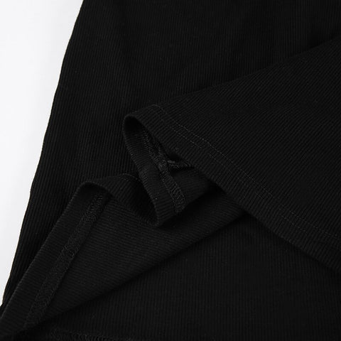 flare-sleeve-skinny-black-mini-patchwork-slim-basic-turn-down-collar-casual-dress-12