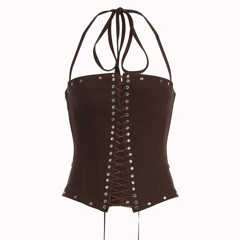 brown-lace-up-bandage-backless-sleeveless-halter-top-6