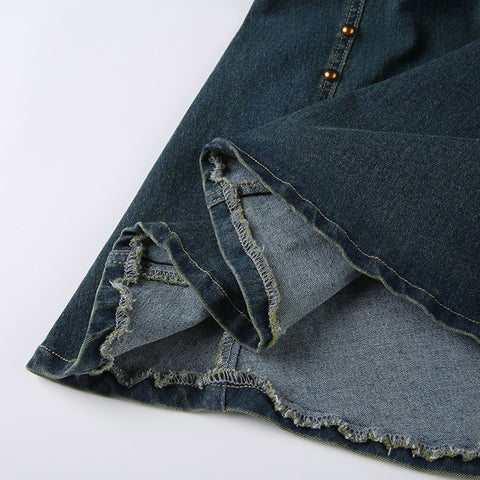 blue-denim-rivet-sleeveless-halter-sexy-long-dress-9