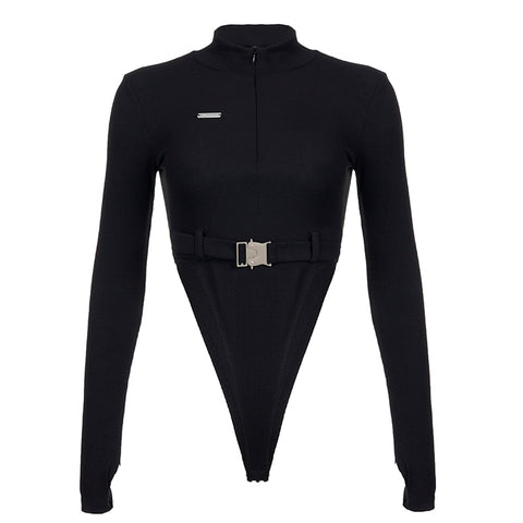 streetwear-zipper-skinny-black-buckle-turtleneck-motorcycle-one-piece-bodysuit-5