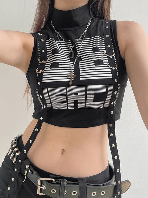 black-gothic-high-neck-crop-letter-ribbon-rivet-tops-3