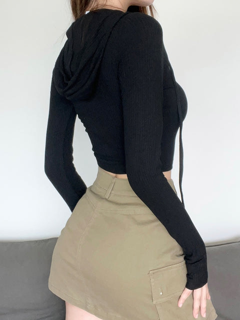 knitted-star-patches-hooded-casual-basic-crop-top-4