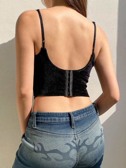 black-velour-sexy-corset-strap-camisole-lace-up-bandage-gothic-tops-4