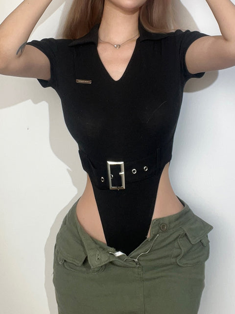 streetwear-black-bodycon-buckle-summer-casual-slim-belted-bodysuit-5