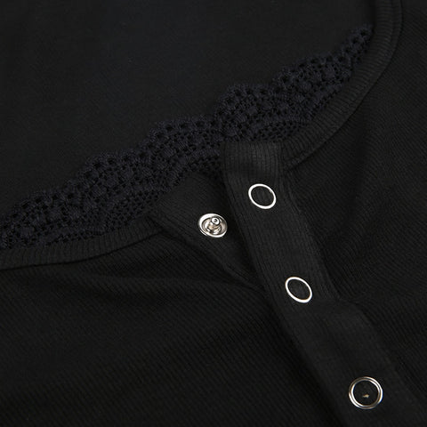 casual-black-bodycon-lace-trim-buttons-basic-sexy-bodysuit-7