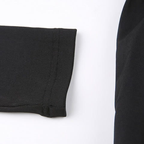 long-sleeve-corset-black-solid-basic-o-neck-pleated-slim-elegant-dress-11