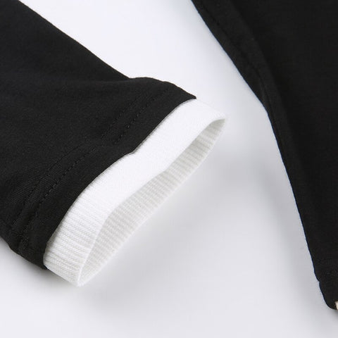 black-casual-basic-patched-long-sleeve-tee-shirt-slim-buttons-cute-crop-top-7