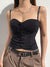 streetwear-black-strap-bustier-camis-button-slim-fashion-elegant-cropped-top-2