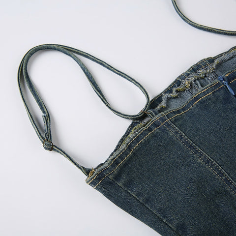 blue-denim-rivet-sleeveless-halter-sexy-long-dress-7