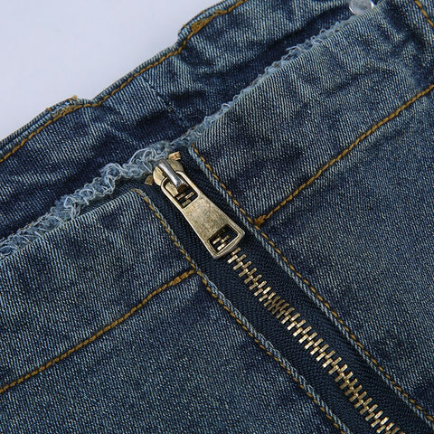 streetwear-strapless-denim-retro-sleeveless-mini-dress-８