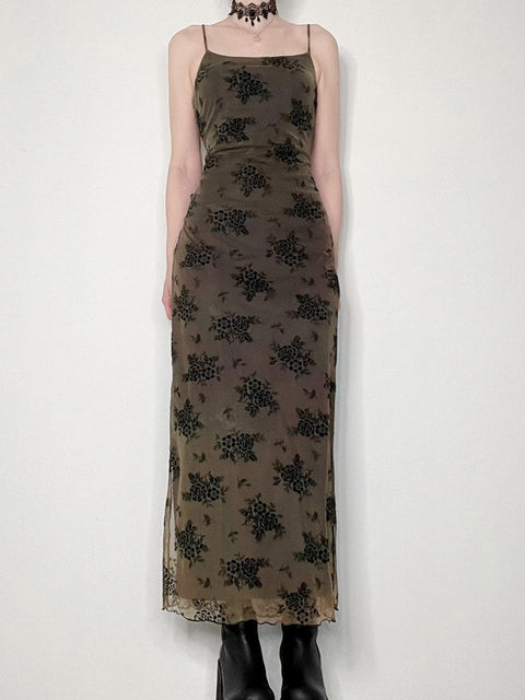 gothic-floral-print-slip-mesh-double-layer-sexy-maxi-dresses-2
