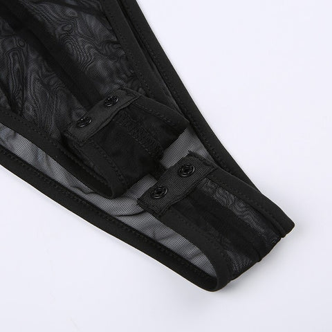 black-bodycon-top-zipper-mesh-patchwork-transparent-turn-down-collar-bodysuit-10