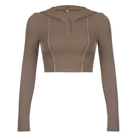 brown-stitch-buttons-hooded-t-shirt-harajuku-casual-basic-crop-top-5