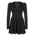 v-neck-chic-long-sleeve-folds-autumn-mini-ruched-corset-solid-buttons-pleated-party-dress-4