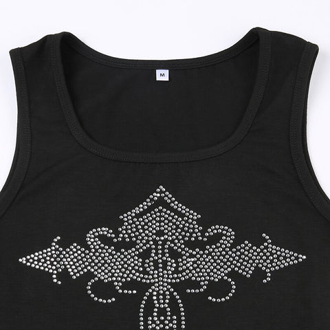 gothic-black-round-neck-sleeveless-slim-knitted-cute-short-top-6